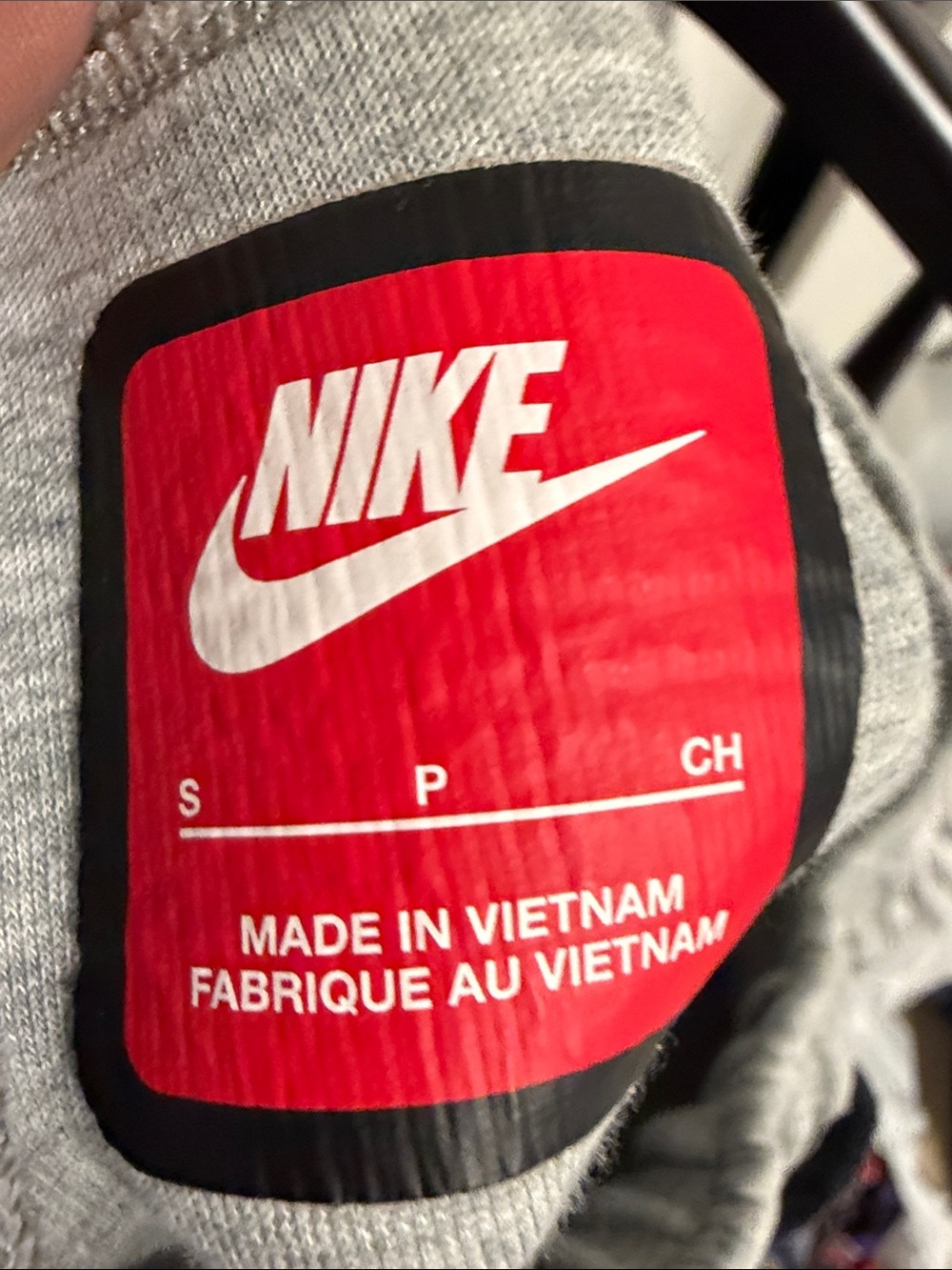 Nike Light Gray Kids Jogger Sweatpants with Black Logo - Picture 2 of 4